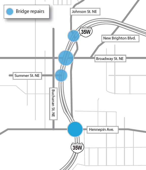 I-35W bridges set for repairs – MyNortheaster.com